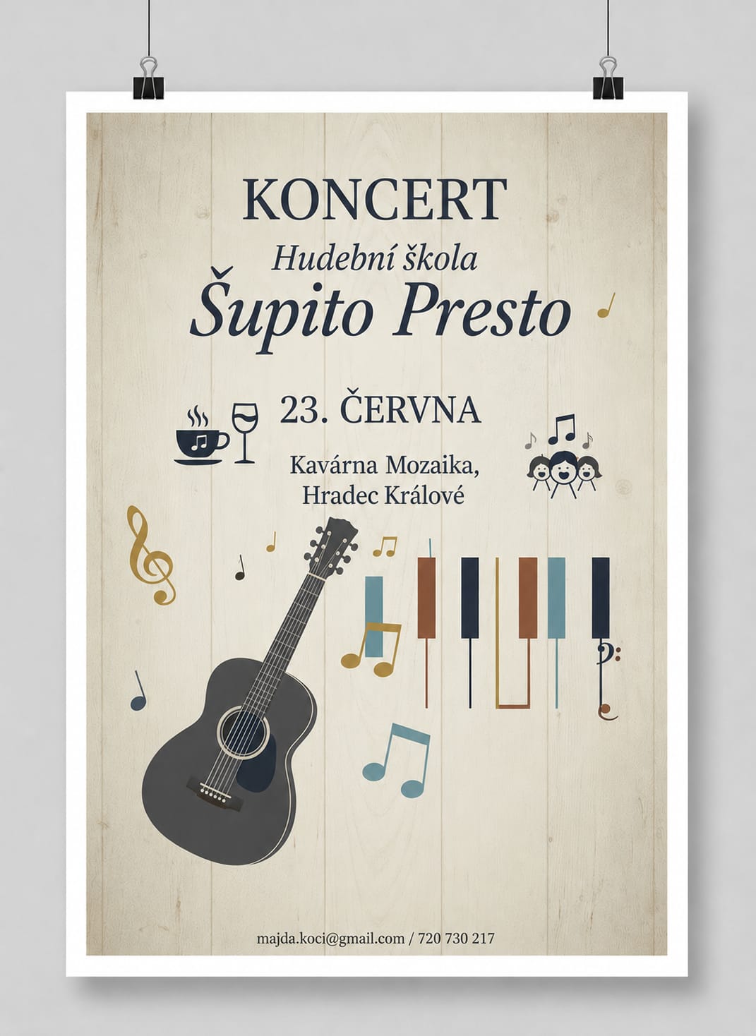 Pozvánka na letní koncert žáků